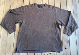 Eddie Bauer Men’s long sleeve pullover sweater Size XL IN brown C5 - $11.57