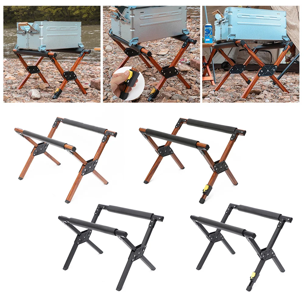 Outdoor Camping Folding Cooler Stand Frame Foldable Alloy Ice Box Holder Hiking - £50.99 GBP+