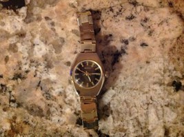 Vintage Benrus Ladies Gold Tone Metal Chain Wrist Watch Windup - $24.75