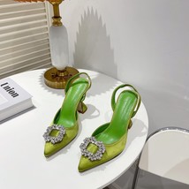 Women Pumps luxury Crystal Shoe Green 38 - £21.49 GBP
