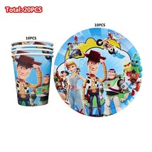  Toy Story Birthday Decoration Balloons Set Customizable Background Baby Shower  - £119.27 GBP