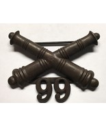 1902-1905, U.S ARMY ARTILLERY CORPS, BRONZE, 99th FIELD ARTILLERY, COLLA... - $653.32 MXN