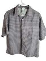 NORTH FACE MENS SHORT SLEEVE BUTTON UP COLLARED SHIRT SIZE MEDIUM - $15.00