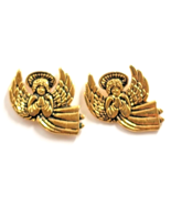 Lot of 2 Praying Angel Guardian Angels Flying Gold Tone Pins Religious S... - $274.97 MXN