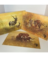 Vtg Busch Gardens Florida The Dark Continent PlaceMats Elephant Tiger Lo... - €9,00 EUR