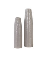 212 Main 20156 Sara Textured Ceramic Vases  Set of 2 - £169.86 GBP