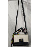 MALIPARMI Shoulder Bag Taupe Black Crossbody Adjustable Strap Made in Italy - $228.04 CAD
