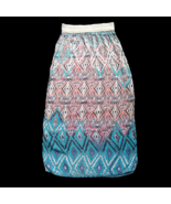 RMD LA Maxi Skirt Size Large Tribal Print Elastic Waistband Large Side S... - $9.67