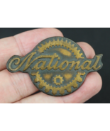 antique National Cash Register badge plate NCR BRASS - $49.99