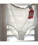 Vintage Vanity Fair 15-811 sz 9/48 S. White 15811 nylon granny panty bri... - $49.00