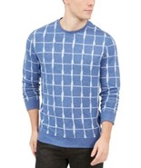 MSRP $65 Alfani Men&#39;s Jacquard Grid Sweatshirt Size Large - $502.64 MXN