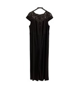 Adrianna Papell Jumpsuit Women 22W Black Sequin Yoke Jersey Knit Wide Le... - $71.32 CAD