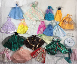LOT Vintage Barbie Clone And Others &amp; Handmade Gowns &amp; Dresses  - £31.00 GBP