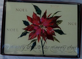 Trimming Traditions 16ct Christmas Cards with Envelopes - Noel Poinsettia - NEW - £9.37 GBP