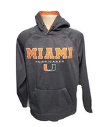Miami University Hurricanes Adult Medium Gray Hoodie Sweatshirt - $741.49 MXN