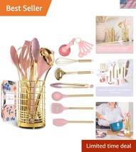 Glamorous Gold &amp; Pink Kitchen Utensils Set - 17 Pieces for Stylish Cooking - $60.00