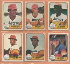 1981 Fleer Houston Astros Team Lot 28 diff Joe Morgan Cesar Cedeno Jose Cruz  ! - £3.94 GBP