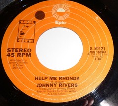 Johnny Rivers 45 RPM Record - Help Me Rhonda / New Lovers &amp; Old Friends B6 - £3.16 GBP