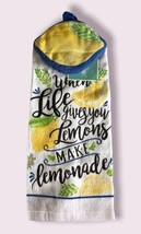 Lemon Hanging Dish Towel Life Gives You Lemons Make Lemonade Summer Beach House - £12.95 GBP