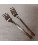 Ikea Fornuft Salad Forks 2 Stainless Steel 6.375&quot; 223 88 - £10.20 GBP
