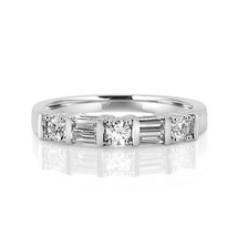 Wow Fine 0.45ct a Diamonds Wedding Band Engagement Ring 18K All Natural G VS1 - £998.78 GBP