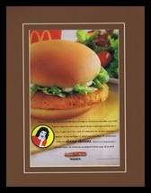 2009 McDonald&#39;s Dollar Menunaires Framed 11x14 ORIGINAL Vintage Advertis... - £27.25 GBP