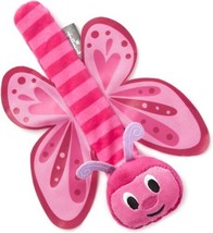 8" Hallmark Snappums Bea Butterfly Slap Bracelet Pink Plush Insect 2017 Kids - $4.95