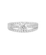 2 Carat Round Lab Grown Diamond Ring in 14K White Gold for Women VS-SI-FG - £981.71 GBP