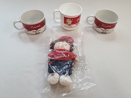 Campbells Souper Stars On Ice And M&#39;m! M&#39;m! Good Mugs Cups And Beanie Vtg Lot - £11.77 GBP