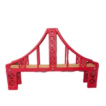 Wood Plastic Railway Train Part Bridge Red Replacement Add-on Thomas Brio - £10.25 GBP