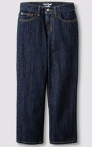 Boy&#39;s Size 10 Cat &amp; Jack Relaxed Straight Leg Blue Jeans Adjustable Waist - £8.31 GBP