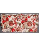 Christmas - Holiday GRACIE BONE CHINA Stechcol Pattern RECTANGULAR TRAY - $40.58 CAD