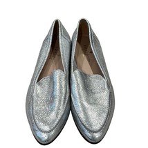 Kate Spade New York Womens Shiny Silver Leather Loafers 5.5 M - $48.00