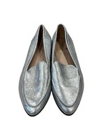 Kate Spade New York Womens Shiny Silver Leather Loafers 5.5 M - $65.78 CAD