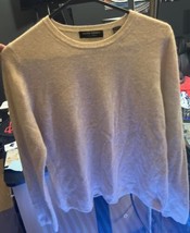 Valerie Stevens Women Ivory 2-Ply 100% Cashmere RN13711  Sweater Size M - £22.15 GBP