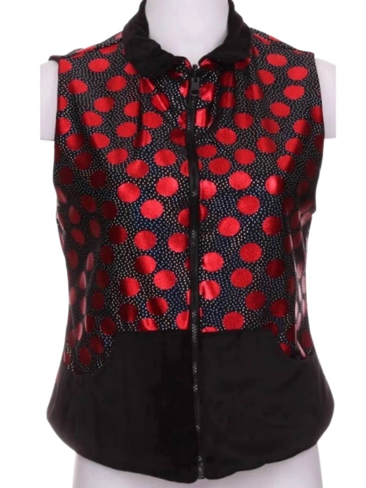 Love Love Tennis Women&#39;s Polka Dot Ice Vest Red - $235.00
