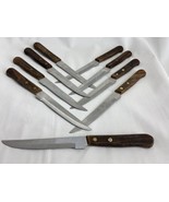 VTG Bloomfield #3926 Steak Knife 8 1/2&quot; Stainless Steel Wood Handle Lot ... - $1,715.17 MXN