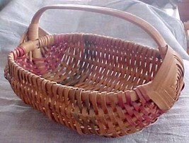 mellon splint basket vintage handle Southern pretty primitive vintage ha... - $46.00