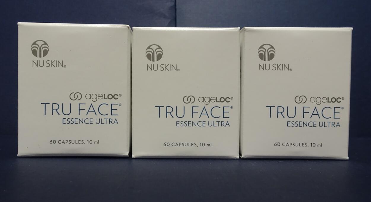 Three pack: Nu Skin Nuskin AgeLOC TRU FACE Essence Ultra 60 Capsules SEALED x3 - $450.00