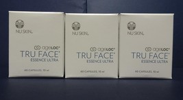 Three Pack: Nu Skin Nuskin Age Loc Tru Face Essence Ultra 60 Capsules Sealed x3 - £353.98 GBP