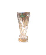 Shannon Crystal Dorset Floral Vase Squared Designs of Ireland Czech Repu... - $351.21 MXN