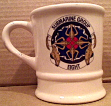 USN United States Navy Submarine Group Eight Large Ceramic Coffee Mug - £11.71 GBP