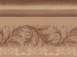 Dundee Deco DDAZBD9314 Peel and Stick Wallpaper Border - Damask Brown Sc... - £17.02 GBP