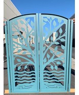DaVinci Tree of Life Gate Contemporary Dual Entry Metal Gate Ornamental - $46,020.49 MXN