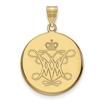 SS w/GP William And Mary Large Disc Pendant - £54.30 GBP