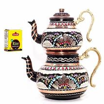 LaModaHome 29 cm Large Turkish Traditional Tea Pot Handmade Semaver - £55.74 GBP