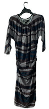A.B.S. by Allen Schwartz Women&#39;s 3/4 Dolman Sleeve Side Shirred Knit Dress Small - £16.51 GBP