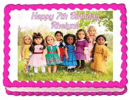 American Girl Group Edible Cake Image Cake Topper Party Decoration - £7.85 GBP