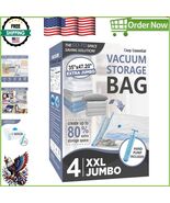 4 Pack XXL Jumbo Vacuum Storage Bags for Bedding &amp; Comforters - Space Saver - $886.04 MXN