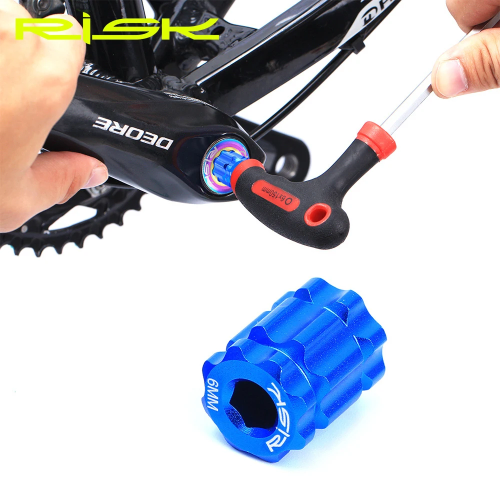 RISK RL302 Bike Bicycle Tool Crankset Remover 1 Piece Aluminium Alloy Tensioning - £27.91 GBP